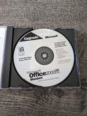 Microsoft MS Office 2000 Standard Edition Upgrade Install CD Key