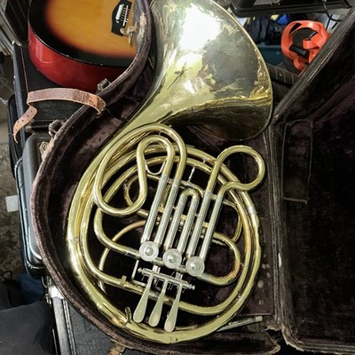 Vintage Holton French Horn with Carrying Case No Mouth Piece