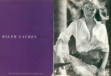Ralph Lauren Magazine Print Ad Advert Filippa Hamilton Collection 2000S 4pg 2002