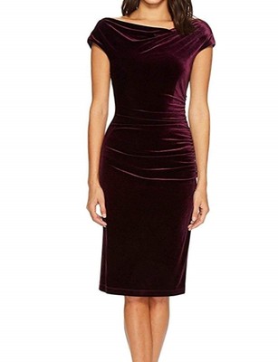 vince camuto ruched bodycon dress