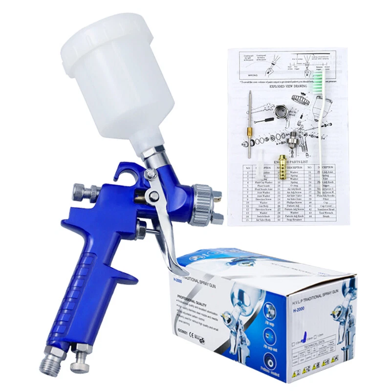 HVLP Spray Paint Gun 2.0mm Airbrush Airless Spray Gun for Painting Car  Pneumatic Tool Air