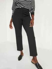 Old Navy High-Waisted Pixie Straight-Leg Pants Size 2R- Black- NWOT