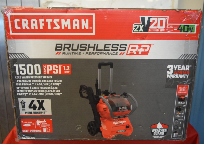 Craftsman Battery Powered Pressure Washer CMCPW1500N2