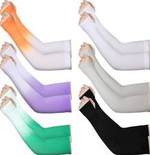 6 Pares De Mangas De Brazo Para Hombres Y Mujeres Proteccion Solar UV Brazos