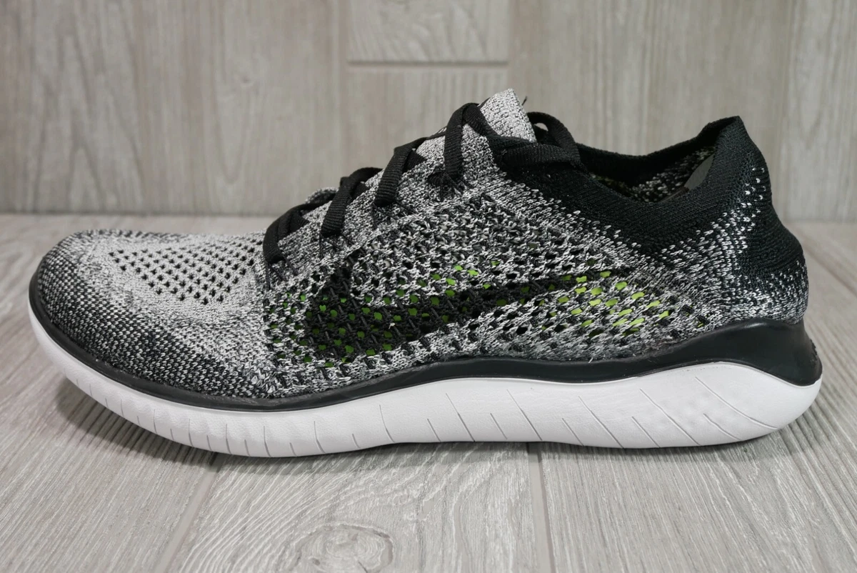 Nike Free Rn Flyknit 2018 White Black - 942838-101 | eBay
