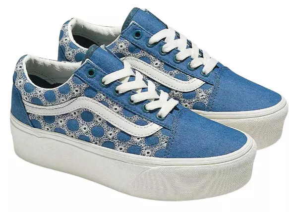【Vans】☆スニーカー☆ AUTHENTIC STACKFORM DENIM MIX SHOE VN0A7Q5MBLU1] Vans Denim Mix Old Skool Stackform Shoes Blue