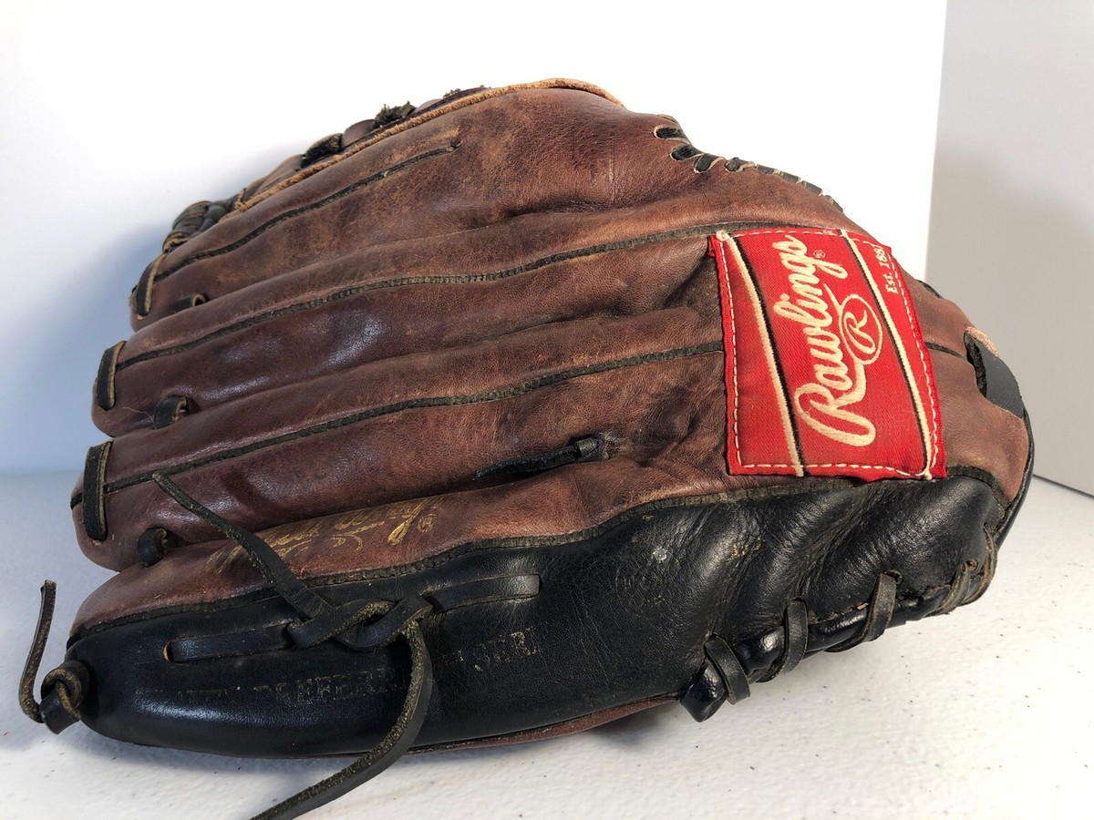 Rawlings ML125BF 12.5 Inch Baseball Glove Dark Brown & Black