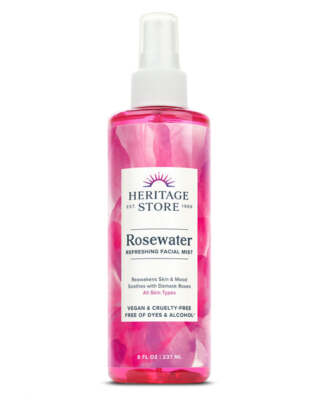 Heritage Store Rosenwasser Spray, erfrischender Gesichtsspray - 237 ml