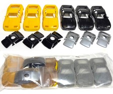 6pc Factory Wrapped 1991 TYCO 300zx NISSAN Yellow  Black Wide Short Body-only