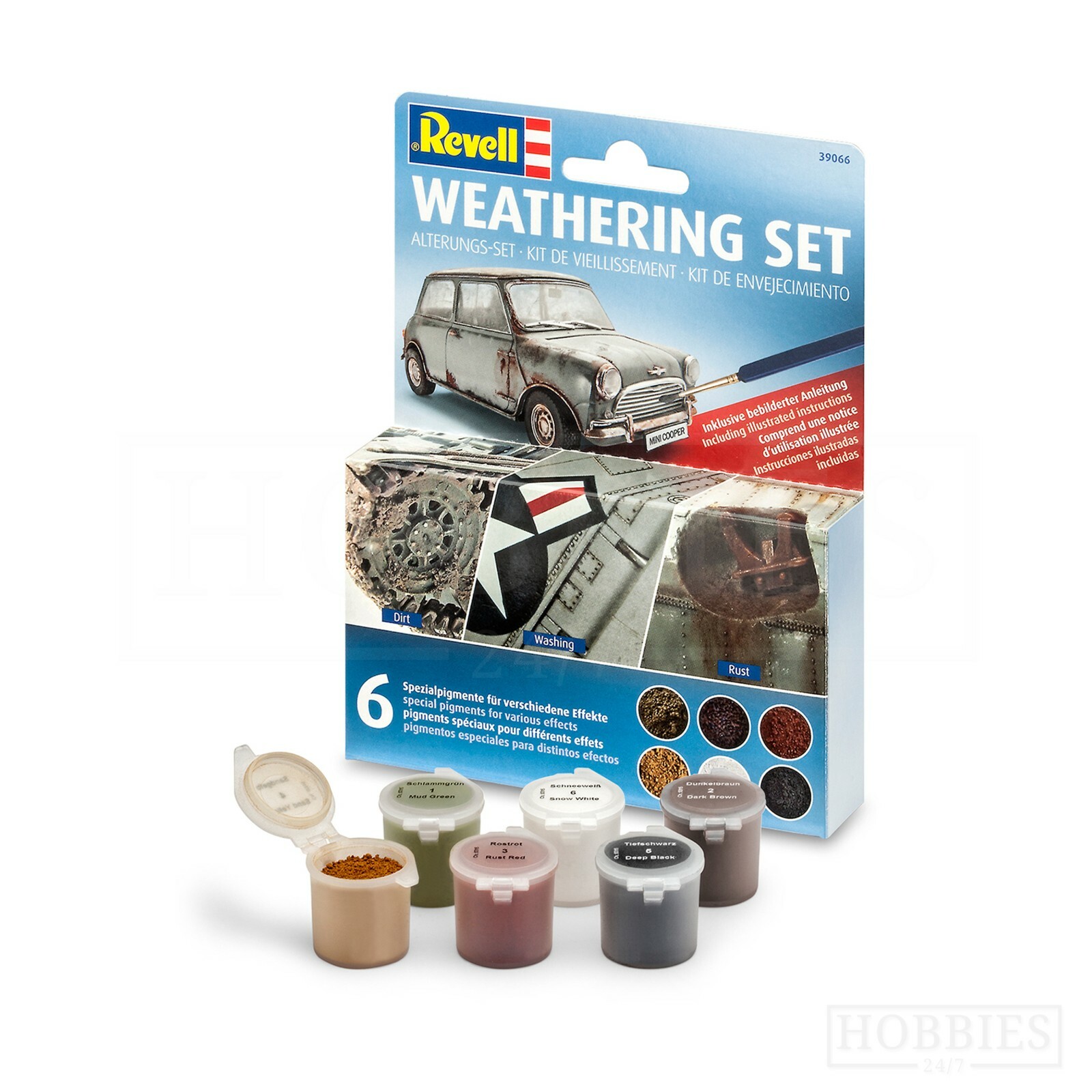 Revell 39066 Weathering Set with 6 Pigments, Multi-color, 16.9 x 13.2 x 2.9 cm - Image 4