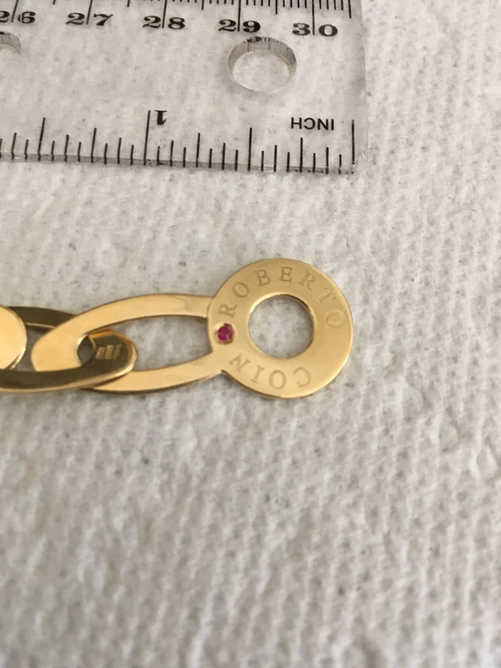 ¡¡Pulsera de eslabones Roberto Coin 18K Chic Shine XL!! $4875!! Foto 3 de 4