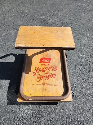 Vintage garage creeper Lisle Model W Jeepers Lo-Boy | eBay