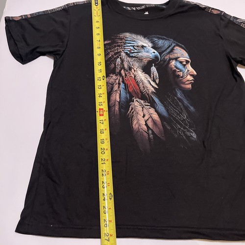 Bien Hecho En Peguche Native American Eagle Feather T-Shirt Short Sleeve Size M - Picture 9 of 11