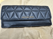 Michael Kors Jet Set Black Quilted Wallet New without Tags