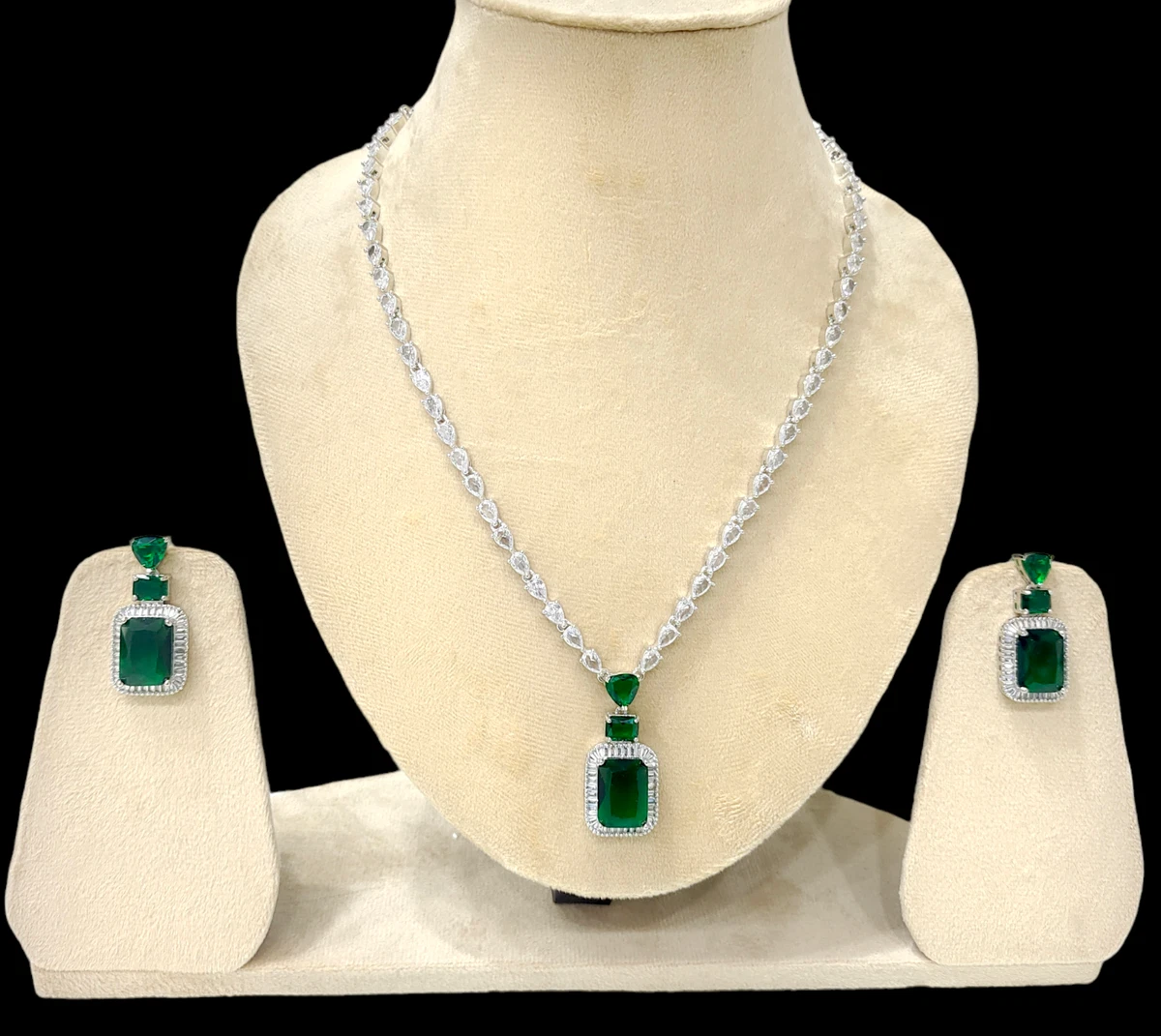 Emerald Stone Necklace Jewelry | Green Jade Bead Stone Necklace - Double  Color Green - Aliexpress