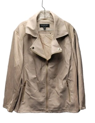 Marc New York Andrew Marc Womens Plus Size Jacket Faux