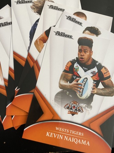 NRL-2016-Traders Cards- 9 Cards-Wests Tigers- See Names And Numbers Below