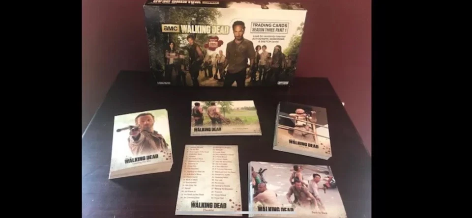 Ходячие мертвецы - сезон 3 - часть 1 - полный базовый набор из 72 карт - Cryptozoic - Изображение 3 из 4