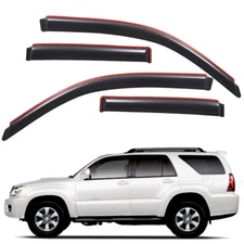 In-Channel Window Visors Rain Guards Vent Shade for 2003-2009 Toyota 4Runner 