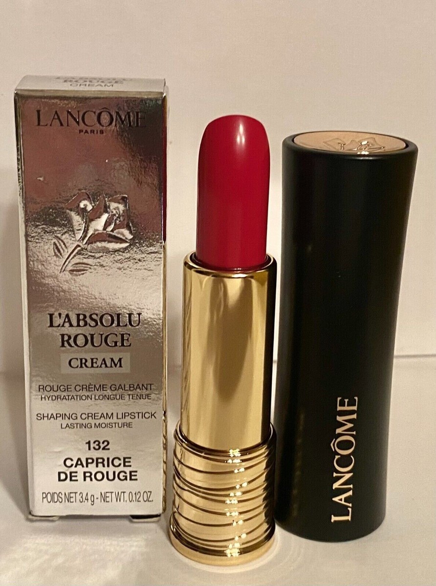 Lancome L' Absolu Rouge Cream Lipstick ~ 132 Caprice De Rouge NIB