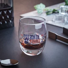 Patriotic Whiskey Glass, American Flag Drinkware, Gifting for Whiskey Lovers