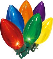 MEMBER'S MARK 50 COUNT ULTRA BRIGHT LED C9 LIGHTS, MULTICOLOR NEW