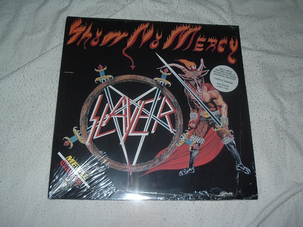 SLAYER Show No Mercy SEALED !! + HYPE STICKER + POSTER !! ORIGINAL