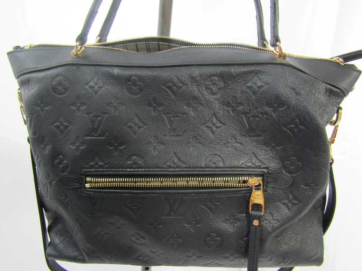 Louis Vuitton Black Monogram Empreinte Leather Bastille MM EUC