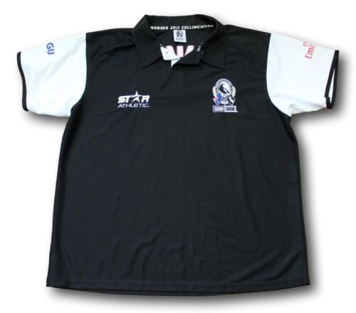 Men's 2013 Collingwood Magpies Members Polo Top Shirt Size L - Afbeelding 1 van 2