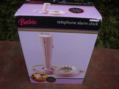 Barbie Telephone Alarm Clock with LCD Display & LED Indicator by KIDdesign 2005