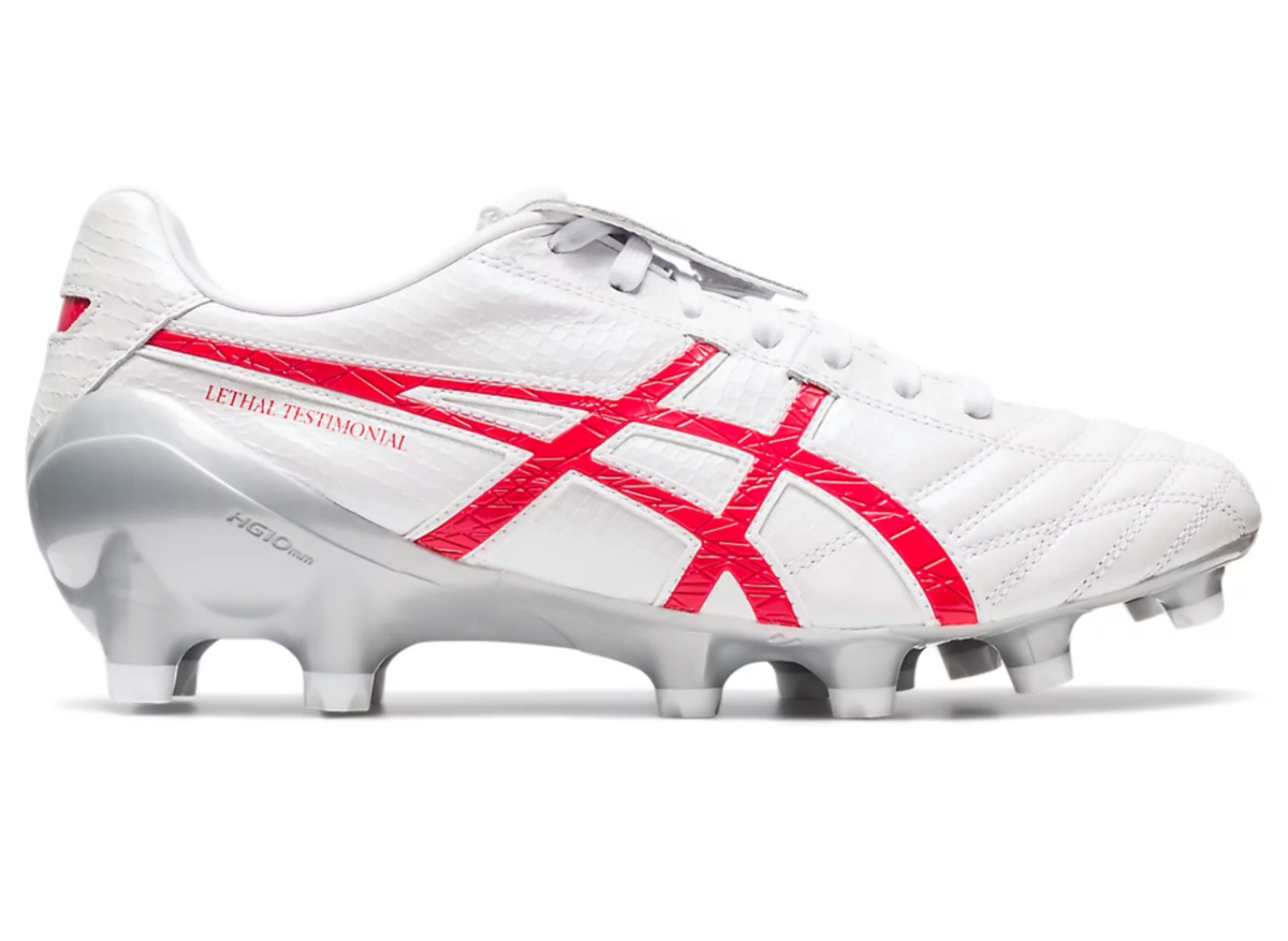  REAL H JSY ホワイト/レッド サイズ8と4 CLEARANCE!! Asics Lethal Testimonial 4 IT Mens Football Boots (103