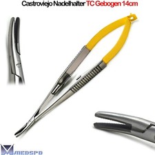 Castroviejo Nadelhalter Hartmetall Spitze Chirurgische Zahn Naht OP Nahn Halter