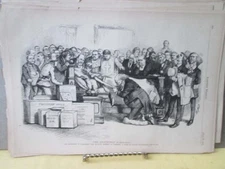 VIntage Print,DEATH BED MARRIAGE,Harpers,Nast,1872