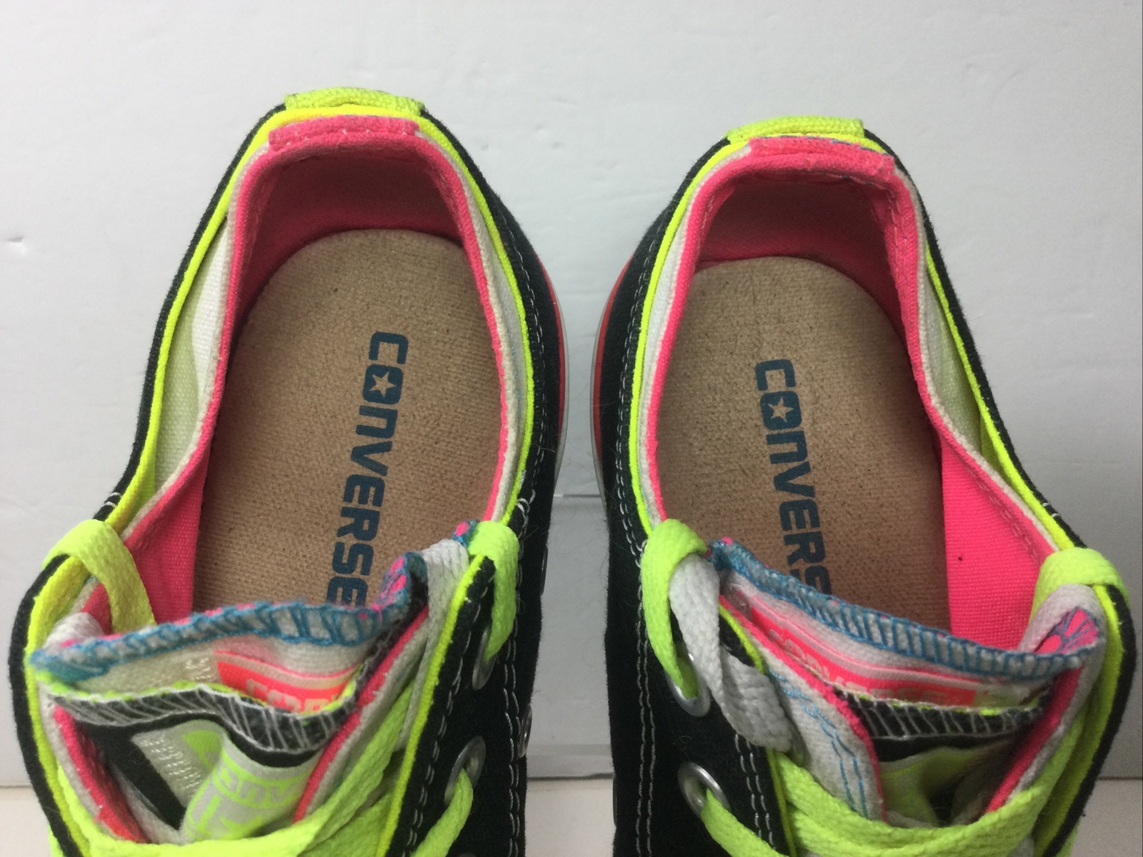 CONVERSE ALL STAR Neon Double Tongue Sneakers Sz Mens 6 / Wo 8 115520F Low Shoes thumbnail 11