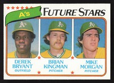 1980 Topps #671 A's Future Stars (Derek Bryant / Brian Kingman / Mike Morgan)