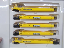 CON COR ~ TRAILER TRAIN 5-UNIT TWIN STACK CONTAINER CARS # 73989 ~HO SCALE