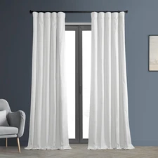 Cotton True Blackout Curtains 96 inches Long Solid Thermal Insulated Window Trea