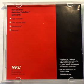 NEC TurboGrafx-16 TV SPORTS FOOTBALL (1990) HIGH GRADE condition *FREE SHIPPING*