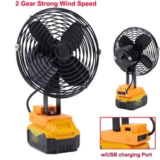 Portable Workshop Jobsite Fan For Dewalt 20V MAX Li-Ion Battery DCB200 Cordless