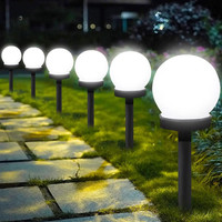 Solarlampe AußEn Kugel Wasserdicht Led Gartenleuchte Mit Erdspieß