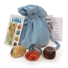 LIBRA ASTROLOGICAL CRYSTAL TALISMANS LO SCARABEO RHODONITE MOON ZODIAC SIGN NEW