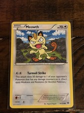 MEOWTH 2016 BASIC POKEMON CARD - XY-FATES COLLIDE - #74/124 - Just Opened