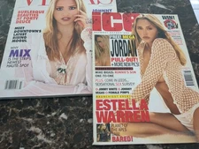 Lot 2 Estella Warren Magazines UK Ice 2001 ~ Vegas 2005 No Labels - Very Sexy!!
