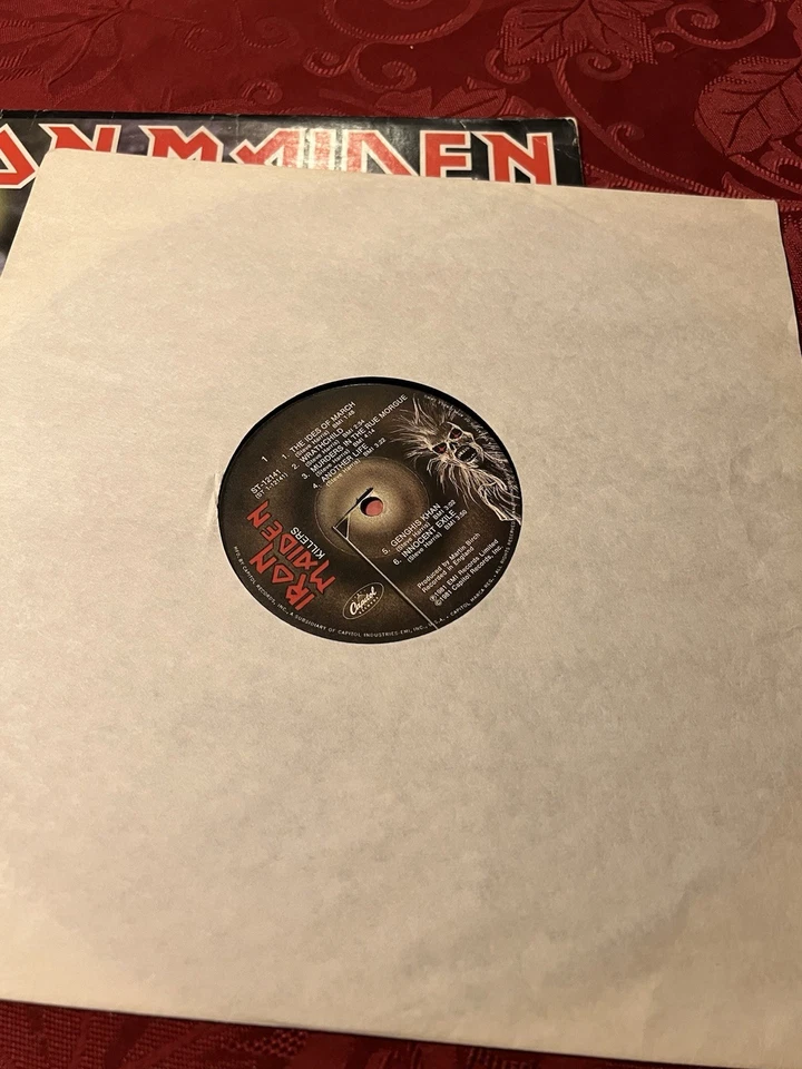 Iron Maiden - Killers LP Original Pressing 1981 Vinyl LP  ST 12141 - Image 4 of 4