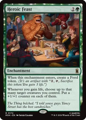 Heroic Feast 172 NM Marvel Super Heroes MTG