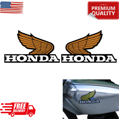 #ad #ad Honda Wing Logo Tank Window Sticker Decal 21mil weather proof laminated Gloss $16.45