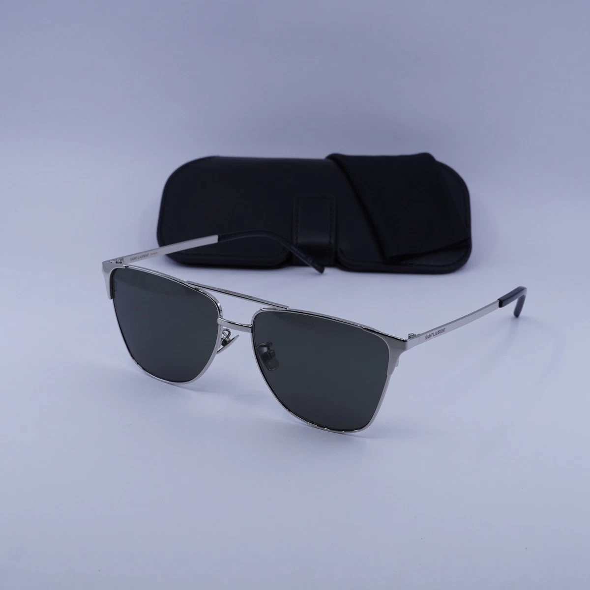 Saint Laurent Silver Gray Sunglasses for Women for sale | eBay display picture 1
