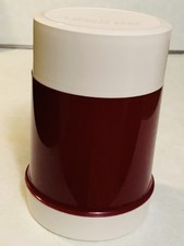 Vintage Thermos 10 oz. Food Jar Narrow Neck Maroon Hot/Cold