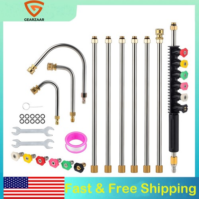 #ad High Pressure Washer Roof Cleaner Gutter Cleaning Tool with Wrench 4000 4000 psi $29.99