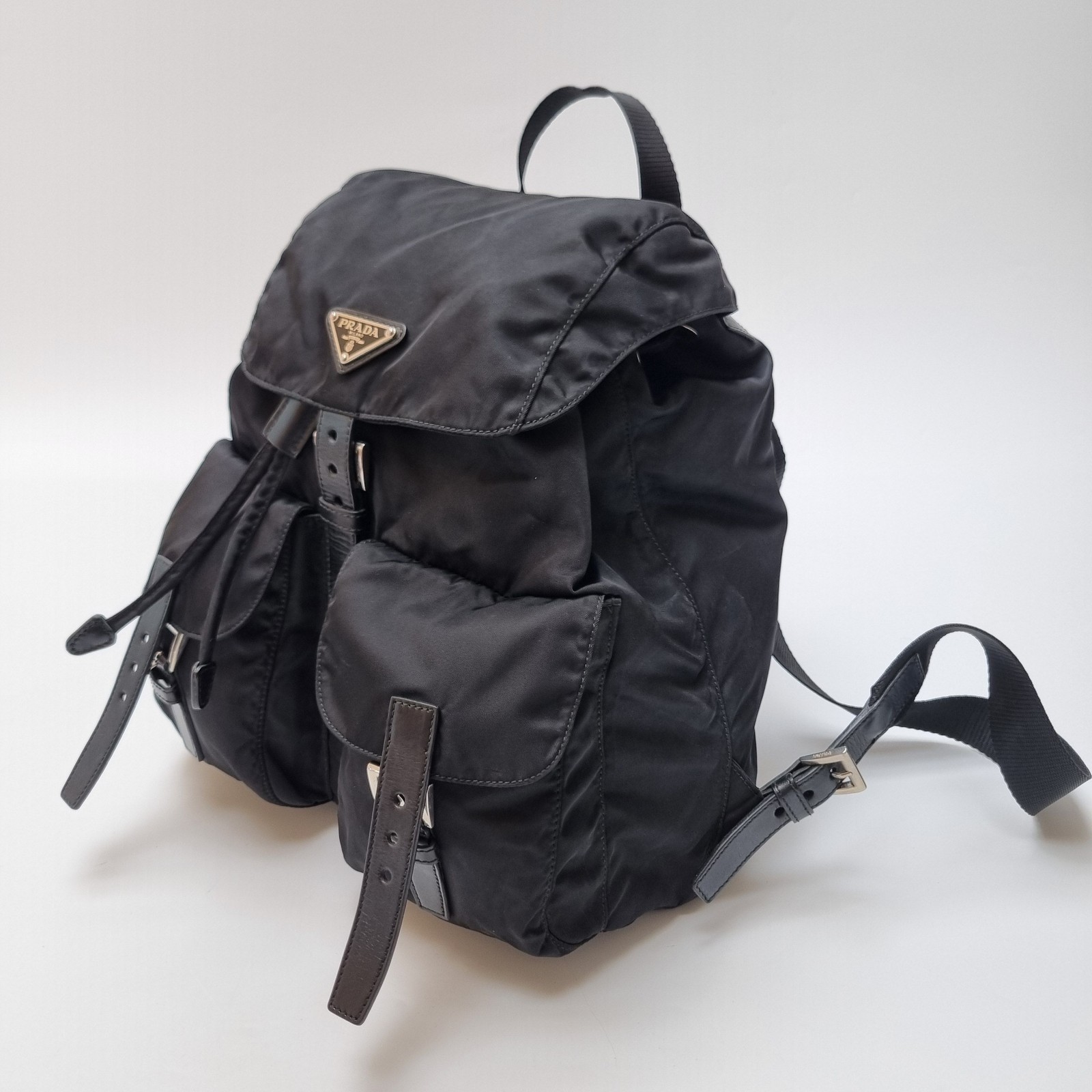 Prada Nylon Medium Backpack (New Model, Unisex, 1BZ811) 152106159 thumbnail 6